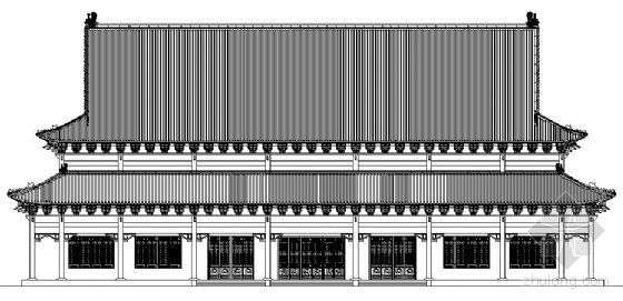 华藏寺大雄宝殿建筑施工图资料下载-涞水金山寺大雄宝殿重建工程建筑结构施工图