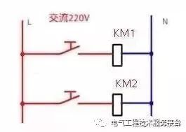 常用电路图cad资料下载-交流接触器常用接线电路图和实物图