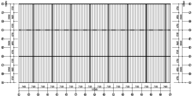 深圳某公司钢门式刚架结构厂房工程（CAD，11张）_4