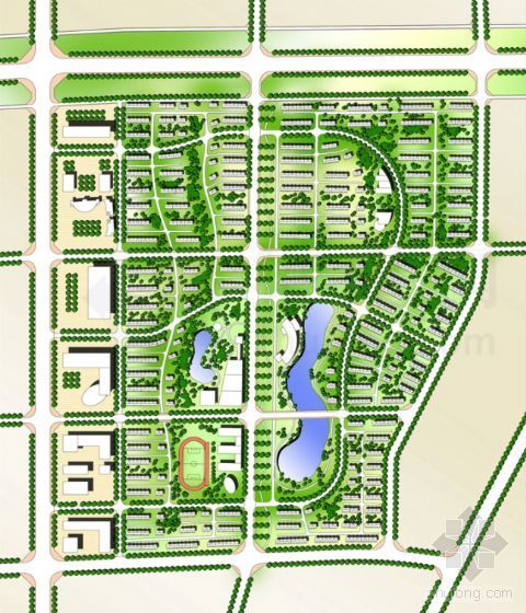 城市居住区规划方案文本资料下载-临沂市城市新区居住区控制性详细规划方案