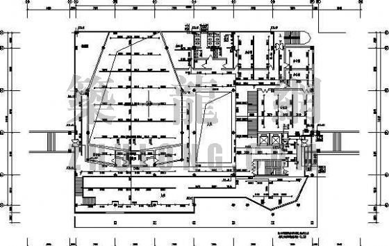 四层综合楼平面图资料下载-某综合楼给排水消防平面图