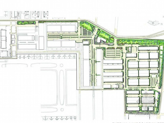 机场植物墙资料下载-机场候机厅周边环境设计方案