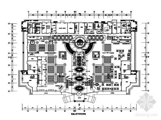 五星级酒店宴会厅方案设计资料下载-某五星级酒店平面方案设计