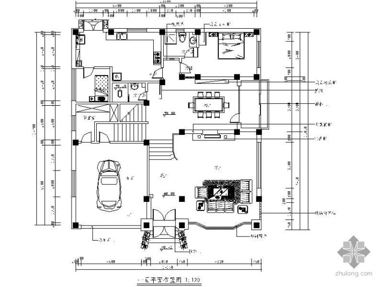 电梯别墅设计装修图资料下载-新古典别墅设计装修图(含实景)