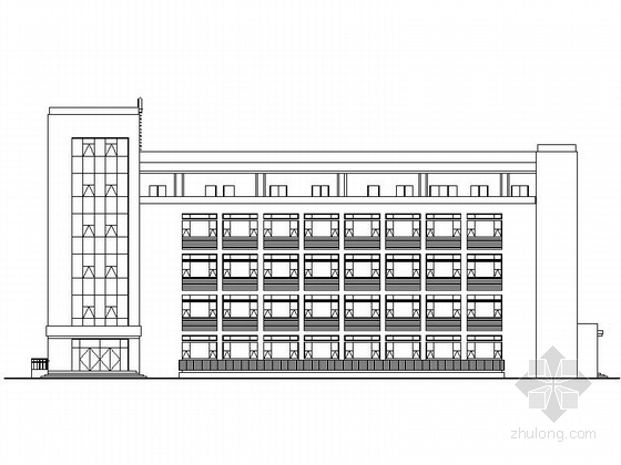制剂楼建筑资料下载-[陕西]5层现代风格市级附属医院肝病治疗中心建筑施工图