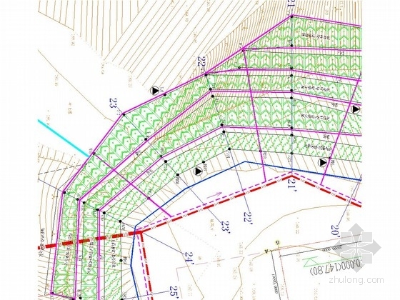 广东边坡绿化资料下载-[广东]高边坡框格梁防护施工图（专家论证）