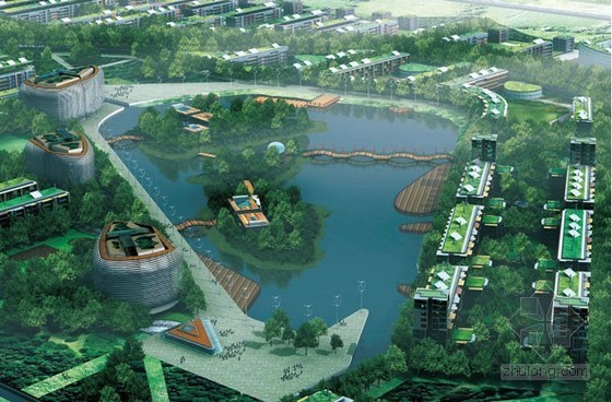 天津中新生态城总体规划资料下载-某生态城生态规划设计详细资料