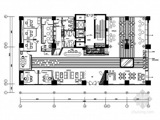 房地产售楼部建筑施工图资料下载-[广东]园林小区售楼部室内装修施工图（含效果）