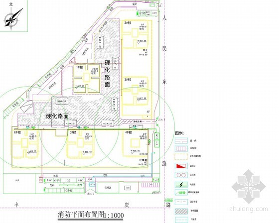 投标用施工现场平面布置图资料下载-[陕西]城中村改造项目框剪结构住宅施工组织设计（147页）
