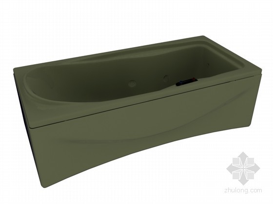 3D智能手环模型资料下载-智能舒适浴缸3D模型下载