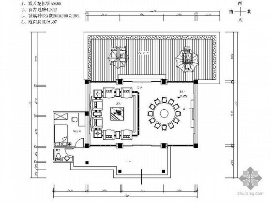 会客餐厅资料下载-某别墅型私人接待餐厅装饰施工图（含效果）