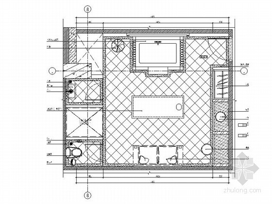 SPA养生会所施工图资料下载-养生会所单人SPA室内装修图