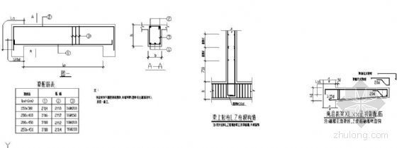 地基梁配筋立面图资料下载-某梁配筋大样详图