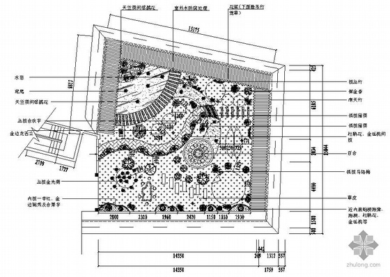 住宅图纸方案图纸资料下载-屋顶花园方案图纸