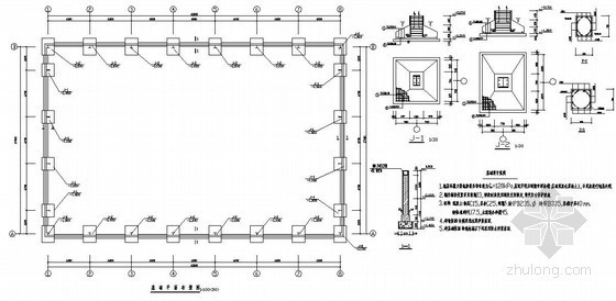 27米钢结构节点资料下载-某27米钢结构厂房结构设计图