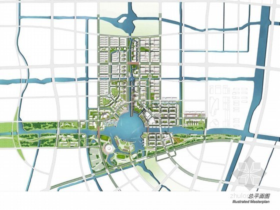 总体规划设计案例资料下载-[杭州]新城总体规划设计