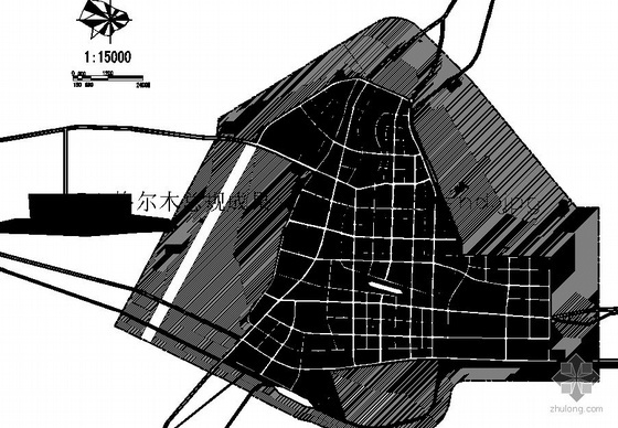 城市公园CAD底图资料下载-新格尔木总体规化方案（CAD版）