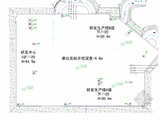 基坑坡护工程资料下载-[北京]土钉墙及桩锚支护基坑工程施工图