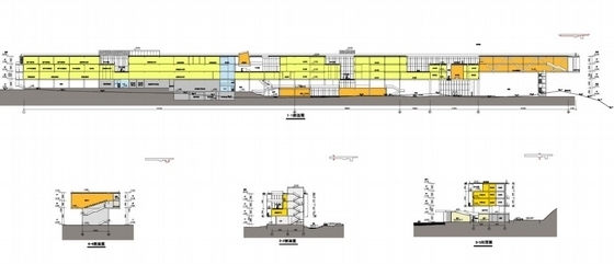 [北京]某科研办公楼建筑方案文本（含CAD）-剖面图