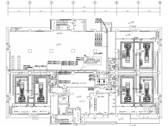 发电厂发电机cad纵剖图资料下载-[深圳]通信大楼发电机房工艺设计施工图