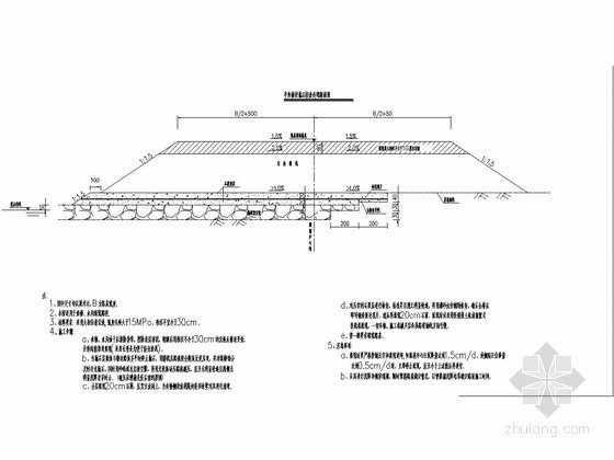 cad鱼塘资料下载-鱼塘水沟填筑路段抛石挤淤处理设计图