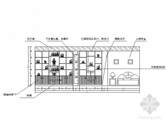 优雅精致三层别墅欧式风格装修施工图（含效果图） 立面图