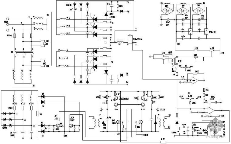 微弧焊资料下载-ZX5-400弧焊机原理图