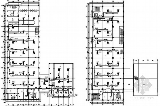 办公楼报规CAD图资料下载-某办公楼空调图