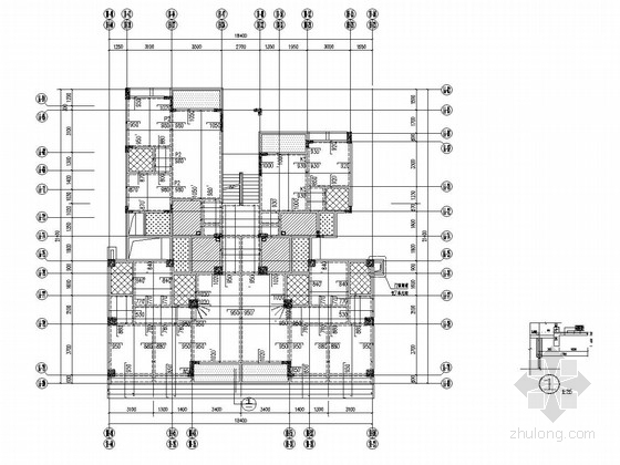 单元设计法住宅资料下载-[重庆]7单元底部抽柱异形柱框剪结构住宅楼结构图（附带一层商业）
