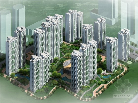 辽宁居住区规划经济指标资料下载-[杭州]现代高层居住区规划设计扩初文本