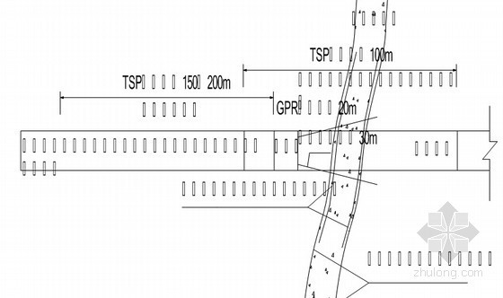 隧道帷幕注浆施工工艺详细解读58页（知名集团）-超前地质预报示意图 