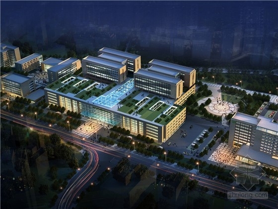 现代室内医院设计方案文本资料下载-[重庆]现代风格大型附属医院建筑设计方案文本