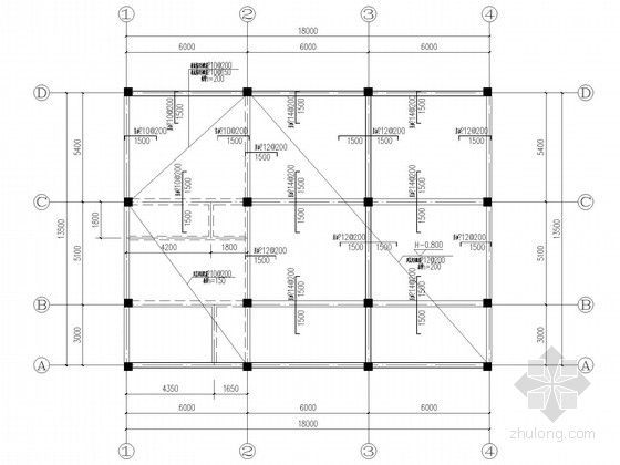 3层地下室施工图册资料下载-地上1层,1层地下室框剪结构施工图