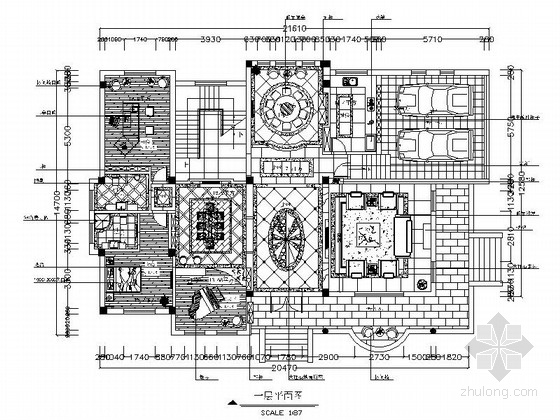 云南别墅区规划资料下载-[昆明]欧式精装3层别墅室内设计施工图
