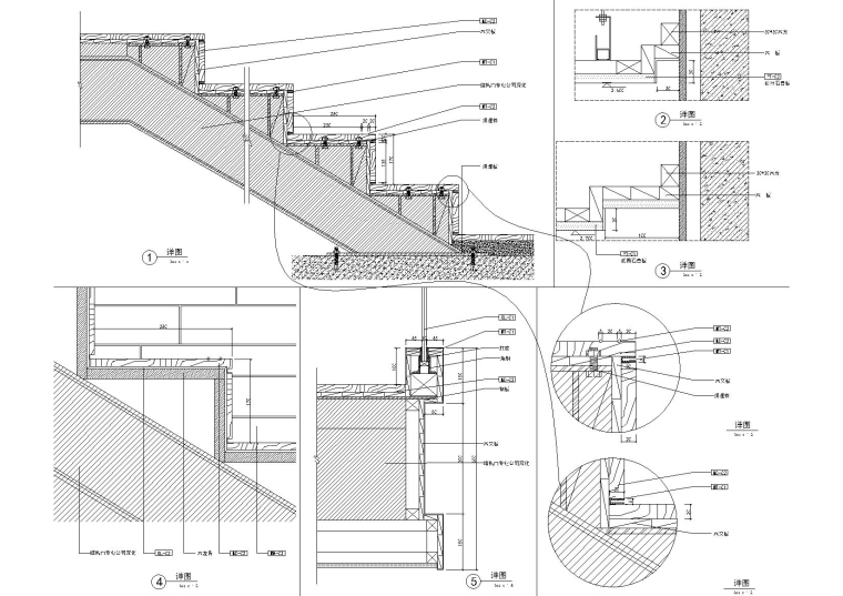 鄂尔多斯金融广场K座茶楼概念方案及施工图-节点大样图（1）