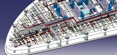 [北京]地标型建筑BIM技术应用成果-望京SOHO中心-机电管线BIM模型