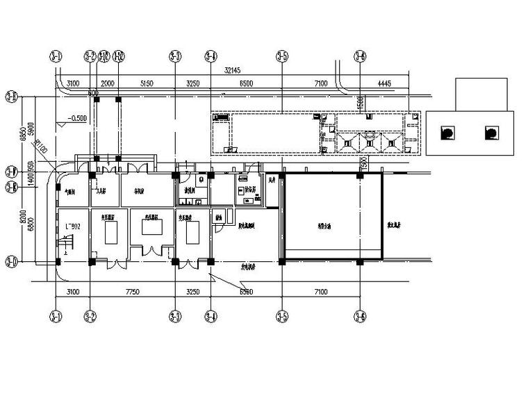 某市人民医院污水处理工程施工图（CAD,14张）-设备平面布置图