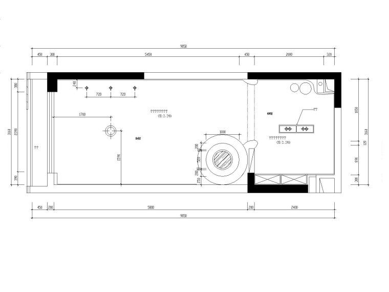 小型复式公寓爆改私人工作室全套施工图（附效果图）-二层天花