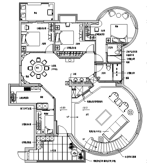 二层欧式别墅外观效果图资料下载-[广东]某中式别墅施工图及效果图