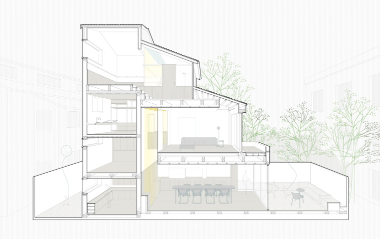 上海里弄式极小天井住宅-3-section