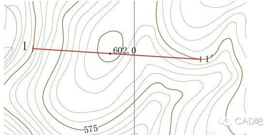 cad等高线地形资料下载-[AutoCAD教程]CAD如何手动绘制地形图剖面