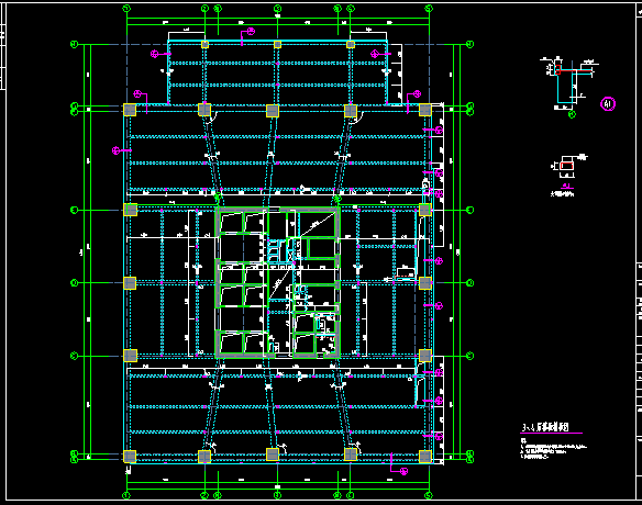150m框架-核心筒办公楼结构施工图_3