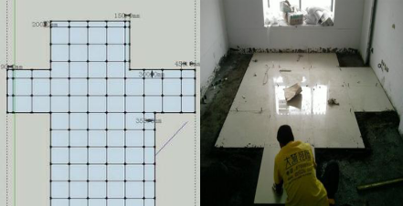 地板砖图纸资料下载-墙地砖排砖实战技能