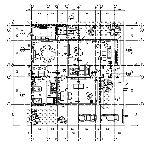 三层住宅完整建筑施工图资料下载-详细全套别墅精装样板间施工图（含效果图、电器图）