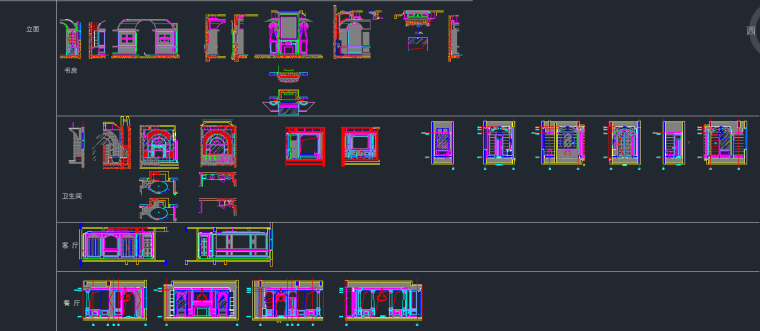 欧式线条CAD