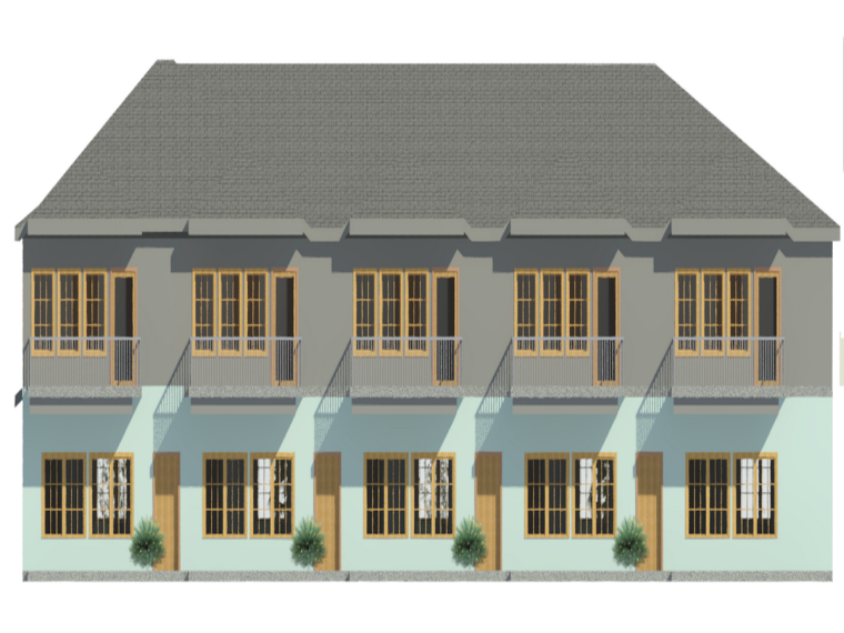 小平方米公寓建筑平面资料下载-BIM模型-revit模型-国外小公寓（14.6MB）