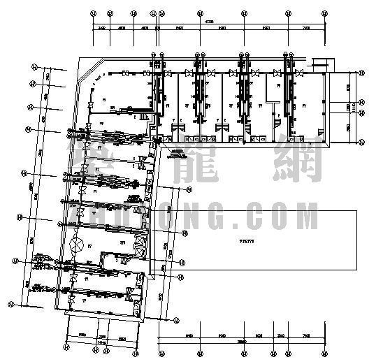 七层居民楼cad施工图资料下载-某七层商务楼采暖施工图