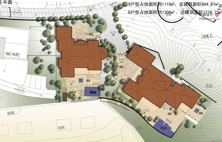 [广东]滨海大型地知名地产风格独栋别墅设计方案文本-滨海大型地知名地产风格独栋别墅平面图