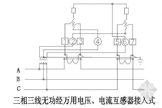 三线三相接线资料下载-各种三相电度表接线方试