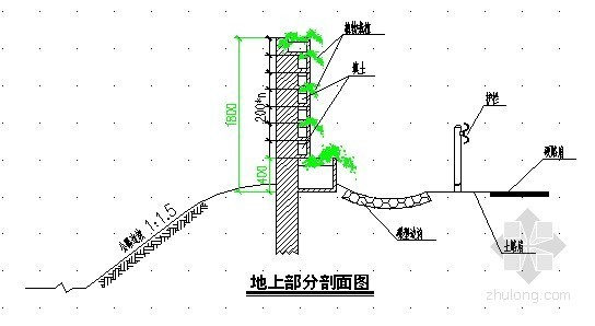市政花坛设计图资料下载-[广东]公路花坛式声障屏设计图